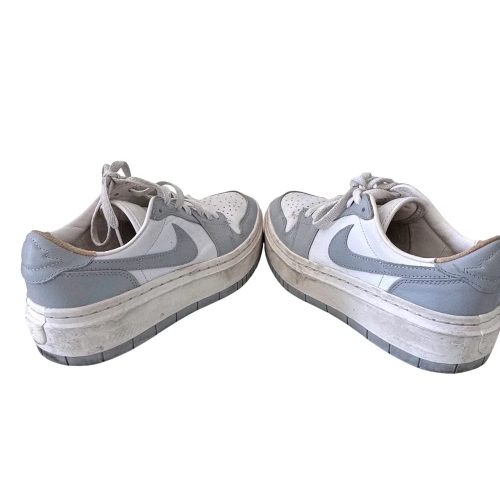 Nike Air Jordan 1‎ Elevate Low Wolf Grey White Sneakers Platform Women Size 8.5